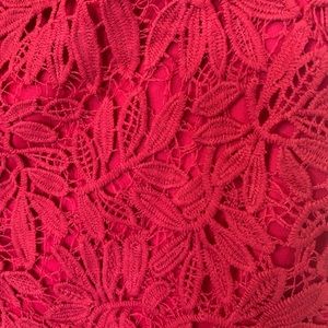Lulus lace raspberry pink cocktail dress, X-Large